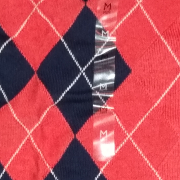 Tommy Hilfiger argyle sweater sz:M - Picture 4 of 7